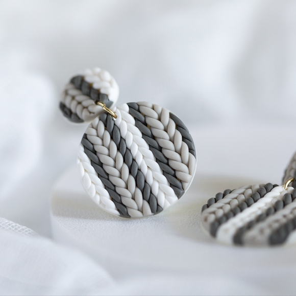 Cozy Knit Earrings - Picture 5 of 7